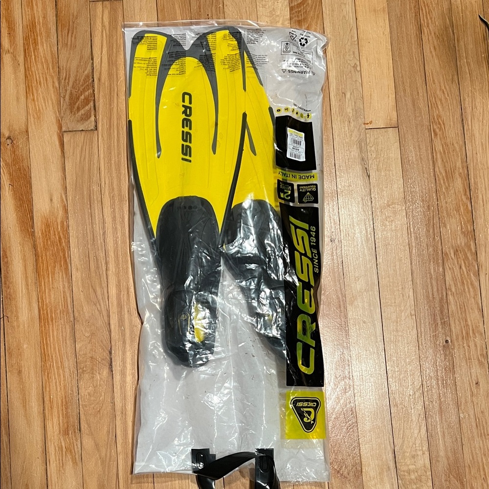Cressi Yellow Diving Fins